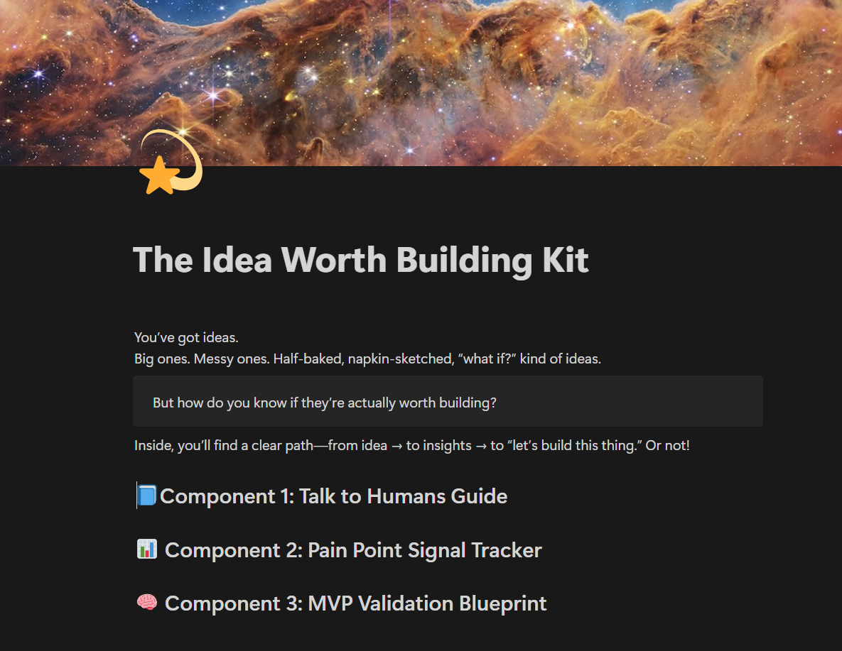 Idea Worth Building Kit